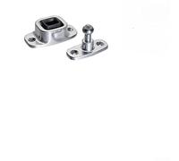 KHIronHive Butée de porte murale en alliage d'aluminium robuste avec insert chromé pour absorber les chocs et la rouille, argenté moderne, plusieurs tailles (grands pieds courts)