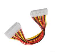 KHIronHive Câble d'extension ATX 24 broches mâle vers 24P femelle pour bloc d'alimentation, câble connecteur de carte mère d'ordinateur de 35 cm avec processus pressé à la machine