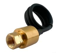 KHIronHive Capteur de pression pour CVC et réfrigération, émetteur de pompe à chaleur de précision de 0,5 %, acier inoxydable 304, sortie 4-20 mA et 0,5-4,5 V, plage de -1 à 50 bar (-1-12 bar)