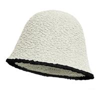 KHIronHive Chapeau bob d'hiver chaud en polyester tricoté pour femme | Tricot en polyester doux, chaleur confortable, protection contre le froid, couleurs unies classiques, style quotidien