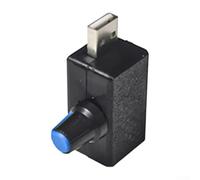 KHIronHive Contrôleur de ventilateur USB, régulateur de tension en continu pour appareils 5 V, bouton de contrôle du flux d'air réglable pour radiateur d'ordinateur portable et souffleur portable