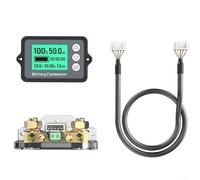 KHIronHive Coulomb mètre de batterie pour voiture, moto, véhicule électrique, ABS industriel, testeur de capacité de tension et de courant avec mémoire de réveil automatique, 50 A/100 A/350 A en