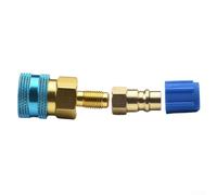 KHIronHive Ensemble d'adaptateurs de connecteur de coupleur rapide A/C pour R1234YF et R134YF - Kit de jauge de collecteur latéral en laiton pour R1234YF et R134A AC - Pour chargement, diagnostic