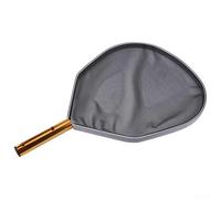 KHIronHive Épuisette de piscine avec maille ultra fine pour piscine, étang, spa, aquarium, cadre en plastique et sac en nylon pour enlever les débris de feuilles, noir