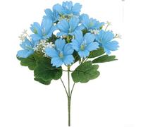 KHIronHive Fleurs artificielles Morning Glory à 5 têtes en soie - Fleurs artificielles réalistes - Décoration de fête de mariage - Plusieurs couleurs - 31 x 20 x 9 cm - Pour arrangements de table à la