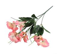 KHIronHive Fleurs de pensées artificielles : fleurs artificielles en soie vibrante pour la maison, le bureau, la décoration de centre de table de mariage, arrangement floral réaliste dans un vase