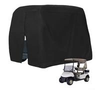 KHIronHive Housse de chariot de golf robuste en tissu Oxford 210D imperméable avec fermeture éclair pour toit étendu, s'adapte à différents modèles, protection contre les rayons UV contre la pluie, la