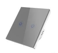 KHIronHive Interrupteur mural intelligent avec boutons rétroéclairés, contrôle sans fil RF433, pas de WiFi nécessaire, panneau en verre trempé pour éclairage de maison, bureau, garage, 1 à 4