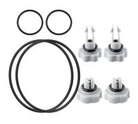 KHIronHive Kit de joints de rechange pour pompe à filtre Intex 2 500 GPH - Vannes de libération d'air - Joints toriques - Élimination efficace des sédiments d'air - Ensemble complet en plastique