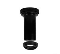 KHIronHive Kit de raccordement mural pour toilettes avec joint d'étanchéité - Plusieurs longueurs : 185 mm, 220 mm, 305 mm, 355 mm - ABS PP (220 mm + joint d'étanchéité)