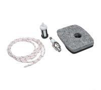 KHIronHive Kit d'entretien pour souffleur de feuilles avec filtre à air, filtre à carburant, bougie d'allumage et cordon de traction pour modèles Stihl-BG56 BG86C SH56C SH86 SH86C pour l'entretien du