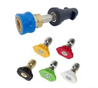 KHIronHive Lance à mousse haute pression avec raccord rapide de 6,35 mm et buse de 5 couleurs pour Karcher K2-K7 Series Outil de nettoyage de voiture Noir (2)