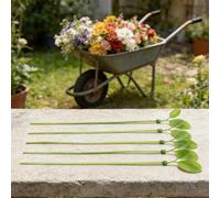 KHIronHive Lot de 100 attaches de câble en nylon en forme de feuille de 20 cm pour support et organisation des cordons, attaches à glissière en plastique solide avec motif de feuilles décoratives pour