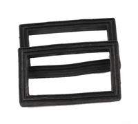 KHIronHive Lot de 2 rondelles de trop-plein pour évier de cuisine, joint en caoutchouc rectangulaire, 58 x 35 mm, pour lave-vaisselle et machine à laver