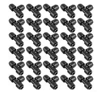 KHIronHive Lot de 30 connecteurs en T d'irrigation goutte à goutte de 6,35 mm, raccords rapides pour serre de jardin, terrasse, répartiteur à trois voies en plastique étanche et réutilisable (30)