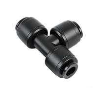 KHIronHive Lot de 30 connecteurs en T d'irrigation goutte à goutte de 6,35 mm, raccords rapides pour serre de jardin, terrasse, séparateur à trois voies en plastique étanche et réutilisable (1)
