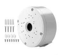 KHIronHive Lot de 4 boîtes de jonction étanches en ABS de grande capacité de montage pour intérieur et extérieur - Pour caméra de sécurité - Utilisation hémisphérique - Gestion rapide des câbles