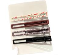 KHIronHive Lot de 4 pinces à cheveux en forme de goutte d'eau pour femme, faites à la main, sans trace, accessoires de cheveux en forme de papillon carré (carré)