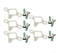 KHIronHive Lot de 5 joints d'échappement pour tronçonneuse avec vis 1137 149 0601 pour MS194T MS193T MS192T MS192TC Joint empêche les fuites Installation facile en extérieur/équipement électrique