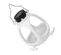 KHIronHive Mangeoire solaire pour oiseaux d'extérieur à suspendre avec poignée, lanterne en plastique étanche pour cardinaux, pinsons, merles bleus, veilleuse double fonction, blanc