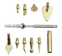 KHIronHive Outil de coupe de pointe de fer à souder pour TS100, écrou remplaçable à chaud avec têtes en laiton, kit de pansement à changement rapide pour soudure et entretien d'impression 3D