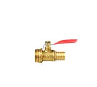 KHIronHive Robinet à boisseau sphérique en laiton avec poignée rouge, style pagode pour tuyaux d'eau et de gaz naturel, résistant à la haute pression, interrupteur rapide à 90 degrés, design