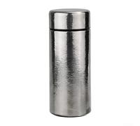 KHIronHive Tasse de voyage en titane pur avec infuseur à thé à double paroi isotherme format de poche 200 ml légère finition naturelle (A)