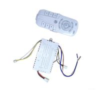 KHIronHive Télécommande pour ventilateur de plafond DC Inverter et kit de contrôleur 2,4 G pour série QH007 avec fonction oscillation, système de réglage sans fil et d'éclairage (C)