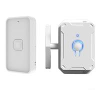 KHIronHive Télécommande sans fil RF433 - Installation murale facile - Compact - Alimentation par piles - Blanc ou noir - Plusieurs tailles - Pour chambre à coucher, salon, maison
