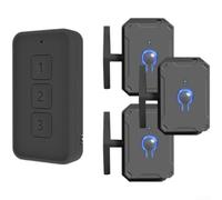 KHIronHive Télécommande sans fil RF433 - Installation murale facile - Compact - Alimentation par piles - Blanc ou noir - Plusieurs tailles - Pour chambre à coucher, salon, maison