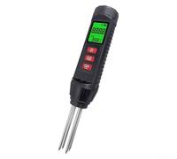 KHIronHive Testeur de conductivité électrique du sol, testeur de sol portable 3 en 1 pour l'humidité et la température, haute précision ± 2 % avec écran LCD
