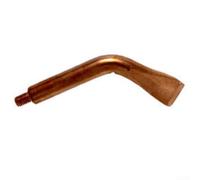 KHIronHive Tête de nettoyage en cuivre pour la préparation de soudure, pointe plate filetée M6/M8, haute conductivité thermique, design incurvé, accessoire consommable pour le travail des métaux, le