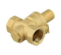 KHIronHive Vanne de réduction de pression en laiton réglable DN20 1,9 cm Structure à piston Économie d'espace Robuste Max 1,6 MPa pour systèmes de plomberie domestique