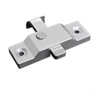 KHIronHive Verrou de fenêtre pliable en acier inoxydable - Mécanisme de sécurité amélioré pour portes coulissantes en verre - Plusieurs options de montage - Mat - Design compact - Taille N