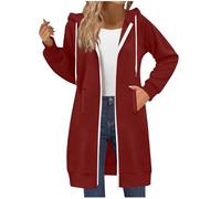 KHIRVWL Sweats à Capuche Femme, Sweats à Capuche la Mode Colorblock pour Femmes, Manches Longues décontractées et Amples avec Poches, adaptés aux vêtements d'automne et d'hiver
