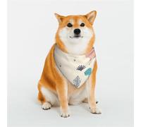 KHiry Bandanas triangulaires réglables en coton doux pour chien, adorable dinosaure chiot, chat pour petites et grandes races