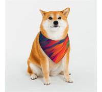 KHiry Bandanas triangulaires réglables en coton doux pour chien, couleurs abstraites, pour chiots et chats de petite et grande taille