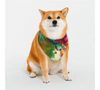 KHiry Bandanas triangulaires réglables en coton doux pour chien, motif abstrait, fleur, chiot et chat pour petites et grandes races