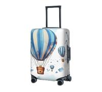 KHiry Housse de bagage élastique pour voyage - Housse de bagage en forme de montgolfière bleue - Protection de bagages pour adultes - Anti-rayures - Housse décorative pour voyage, Noir , L