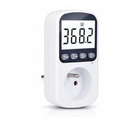 KHIYQILO Wattmètre Prise Consommation 3680W 16A LCD kWh Coût Énergie