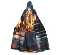 Khkbnb Cape à capuche The Beauty of Light pour adulte, costume d'Halloween, parfait pour le cosplay de sorcière, les fêtes d'Halloween d'horreur