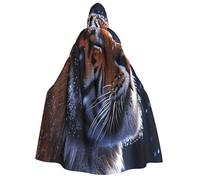 Khkbnb Cape à capuche The Sorrow of Tigers pour adulte, costume d'Halloween, parfait pour le cosplay de sorcière, les fêtes d'Halloween d'horreur