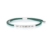 KHKINDPRO Bracelet pour homme et femme avec inscription « Don't Let The Hard Days Win » - Fait à la main - En acier inoxydable tressé - Réglable - Cadeau inspirant - Bijoux pour femme, Adjustable from