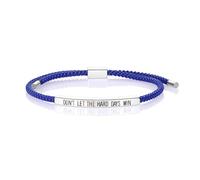 KHKINDPRO Bracelet pour homme et femme avec inscription « Don't Let The Hard Days Win » - Fait à la main - En acier inoxydable tressé - Réglable - Cadeau inspirant - Bijoux pour femme, Adjustable from
