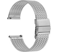 Khkui-Elite Bracelet De Montre En Metal Pour Femme Et Homme, Maille Tissée, Acier Inoxydable 316l, Dégagement Rapide, Fermoir Pliable Améliorée, 14mm 16mm 18mm 20mm 22mm
