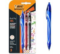 Khkui-Gel-Ocity Quick Dry - Stylos-Gel Rétractables Séchage Ultra-Rapide - Pointe Moyenne (0,7 Mm) - Couleurs Assorties, Blister De 3