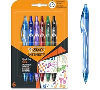 Khkui-Gel-Ocity Quick Dry - Stylos-Gel Rétractables Séchage Ultra-Rapide - Pointe Moyenne (0,7 Mm) - Couleurs Assorties, Blister De 6