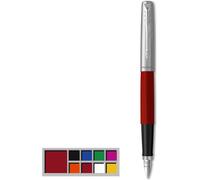 Khkui-Jotter Originals Stylo Plume Finition Rouge Classique Pointe Moyenne Fourniture Scolaire Encre Bleue