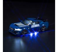 Khkui-Kit D'éclairage Led Pour Lego Speed Champions Ford Mustang Dark Horse Voiture De Sport (Pas De Lego), Kit D'éclairage Décoratif Pour Lego 76920 Ford Mustang Dark Horse Sports Car Jouets Créatif
