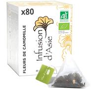 Khla - Fleurs de Camomille Bio - 80 Sachets Infusettes Pyramide - Tisane & Infusion Soir - Sommeil & Digestion - Chaude ou Glacée - Florale & Aromatique - Riche en Antioxydants - Origine Égypte